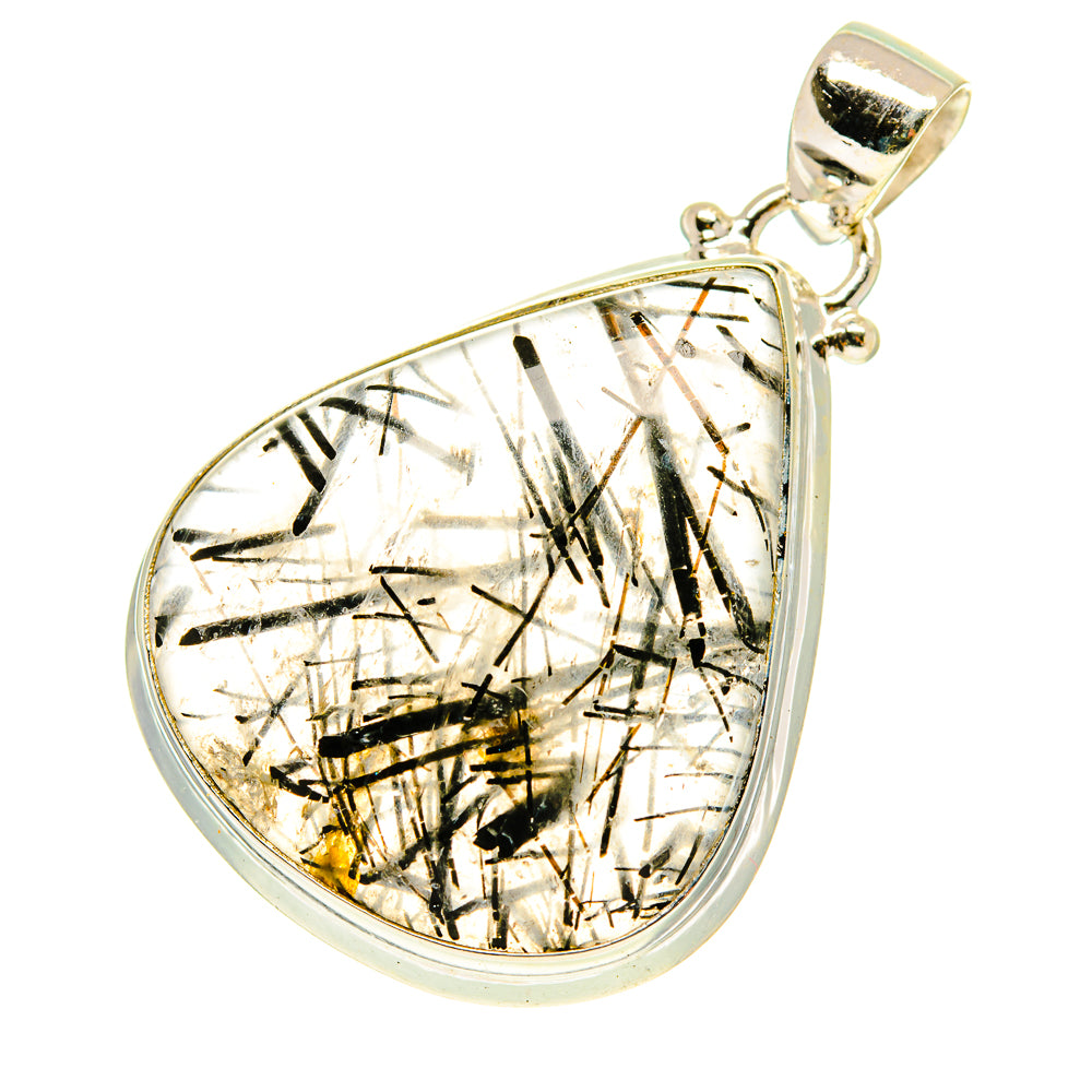 Tourmalinated Quartz Pendants handcrafted by Anasilvercos - PD3254