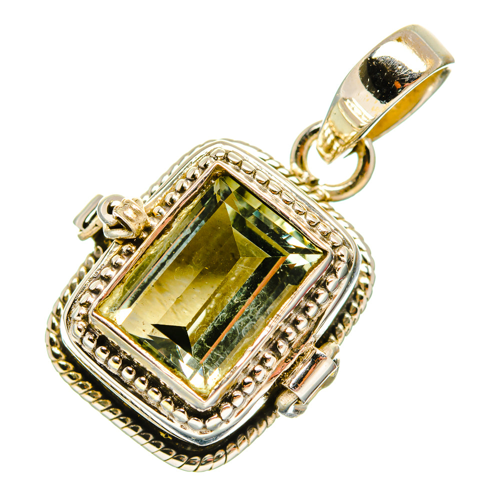 Green Amethyst Pendants handcrafted by Anasilvercos - PD32540 - Photo 2