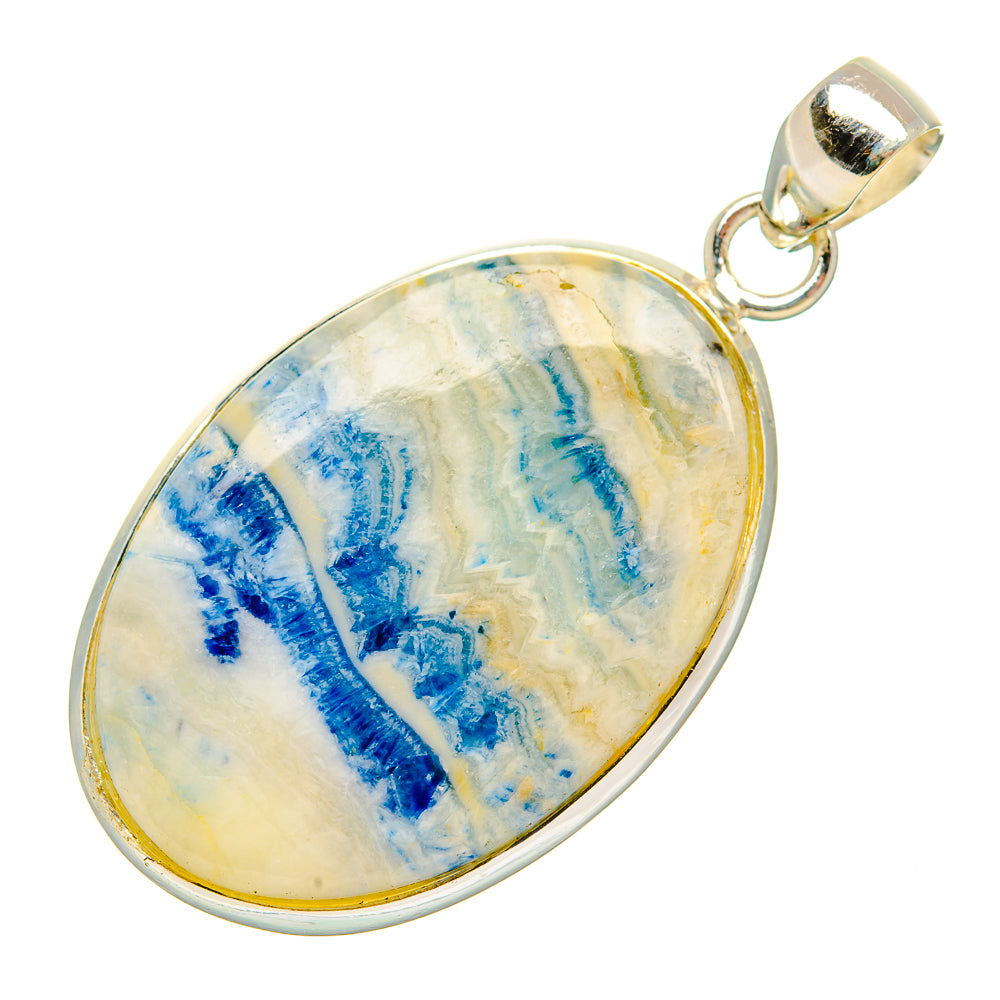 Blue Scheelite Pendants handcrafted by Anasilvercos - PD32554 - Photo 2