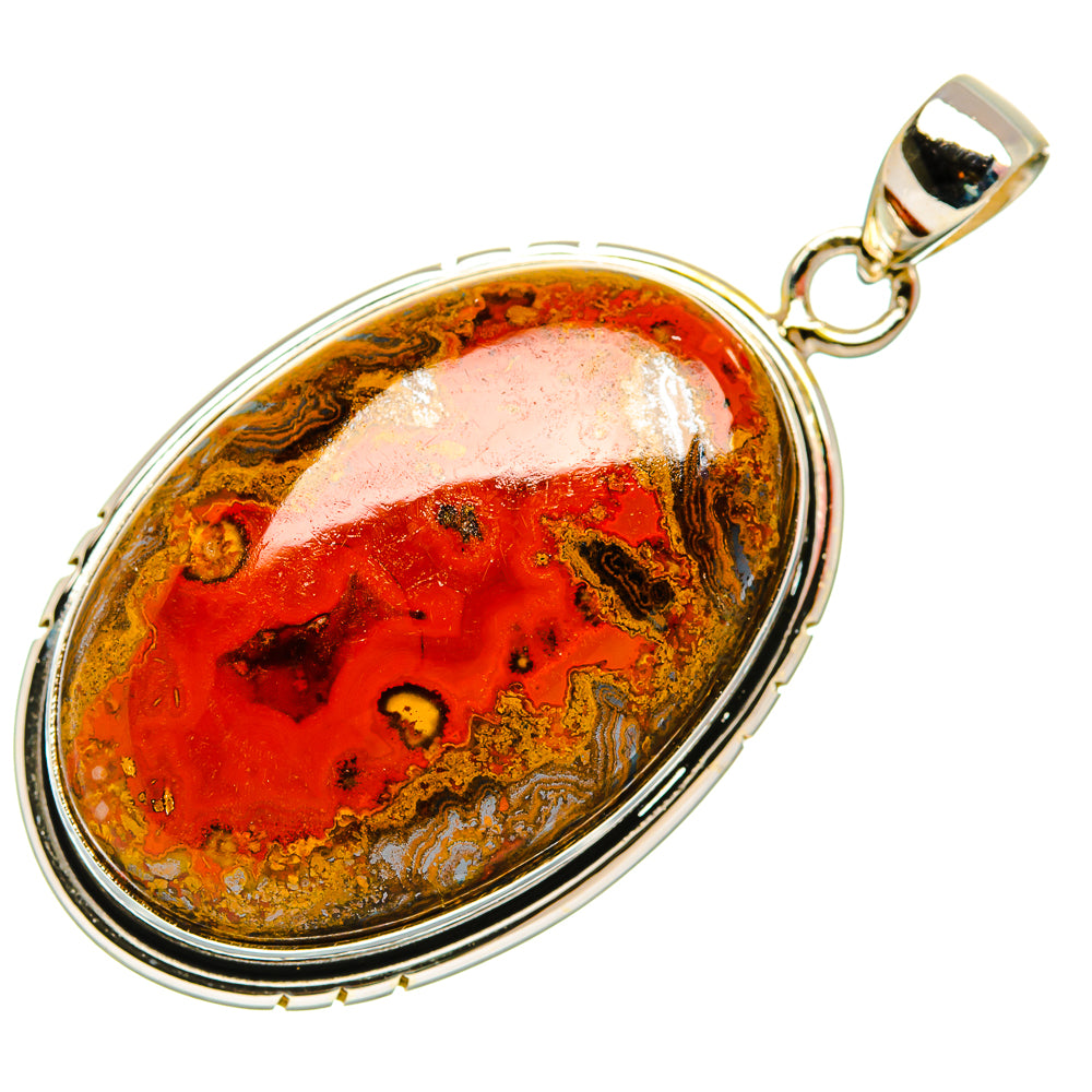 Moroccan Agate Pendants handcrafted by Anasilvercos - PD32555 - Photo 2