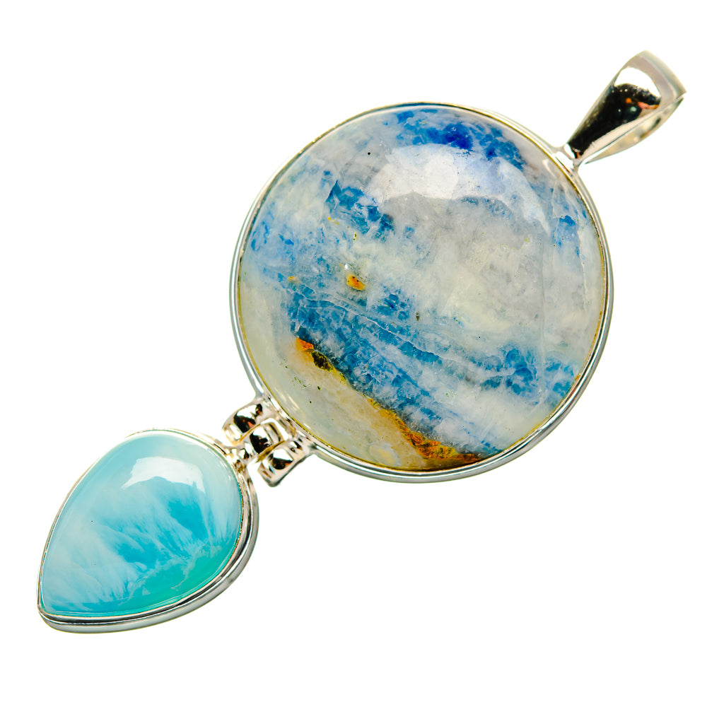 Blue Scheelite Pendants handcrafted by Anasilvercos - PD32560 - Photo 2