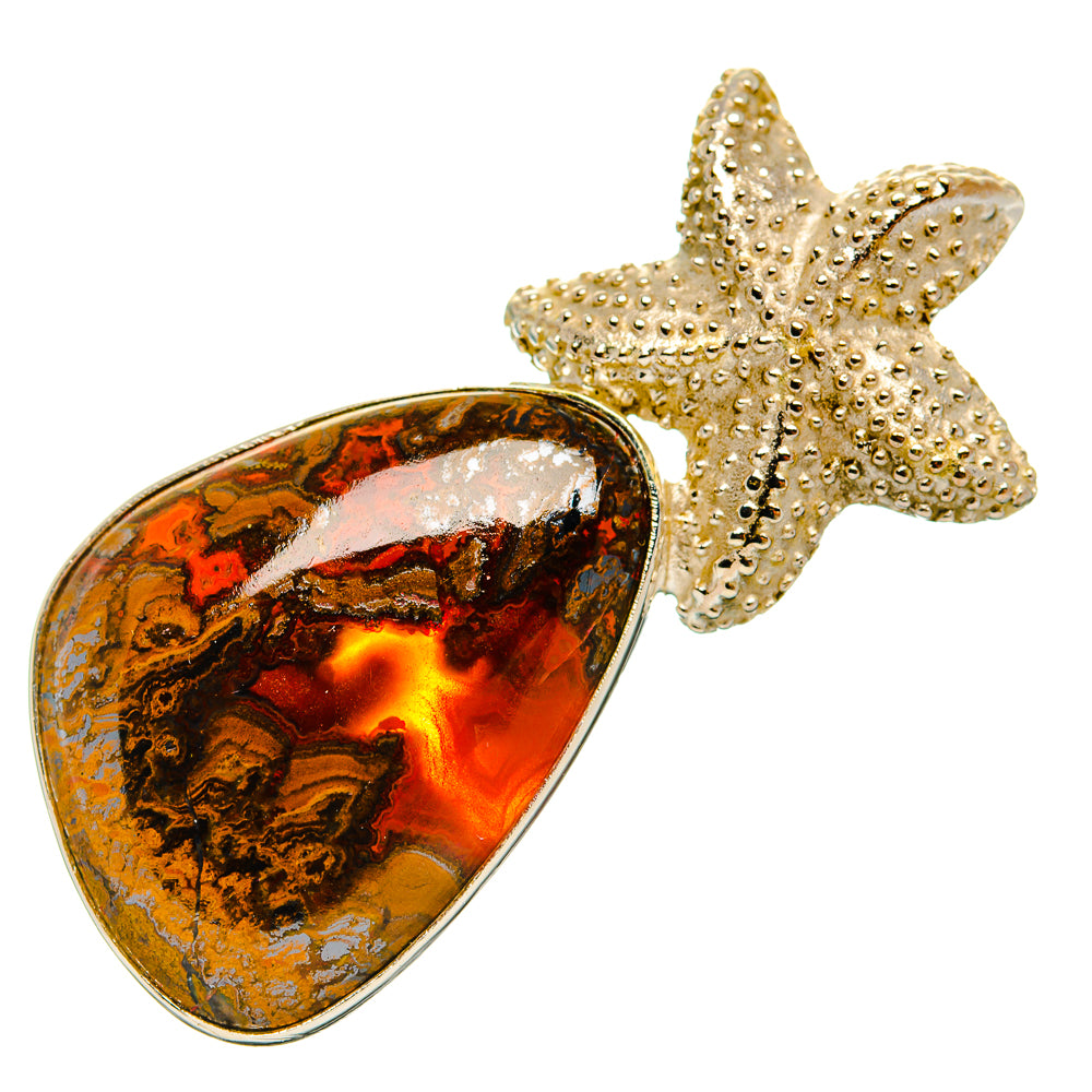 Moroccan Agate Pendants handcrafted by Anasilvercos - PD32565 - Photo 2