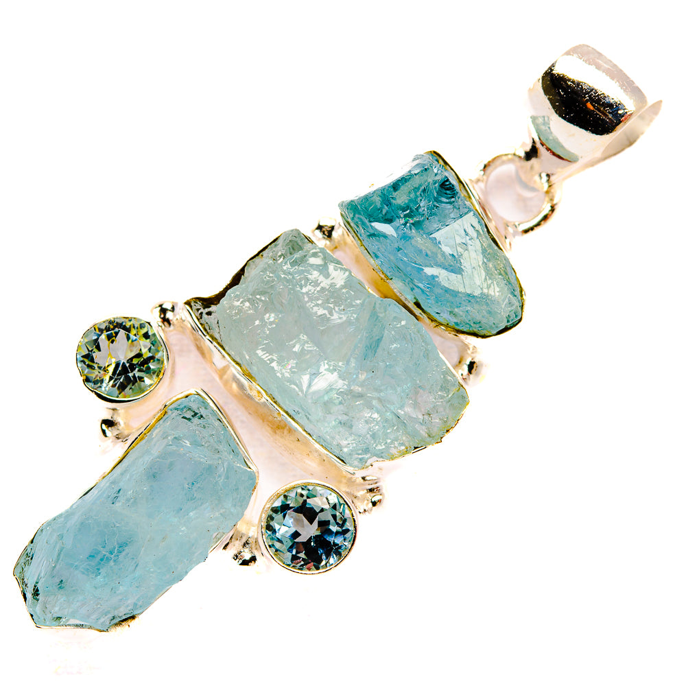 Aquamarine Pendants handcrafted by Anasilvercos - PD32580 - Photo 2