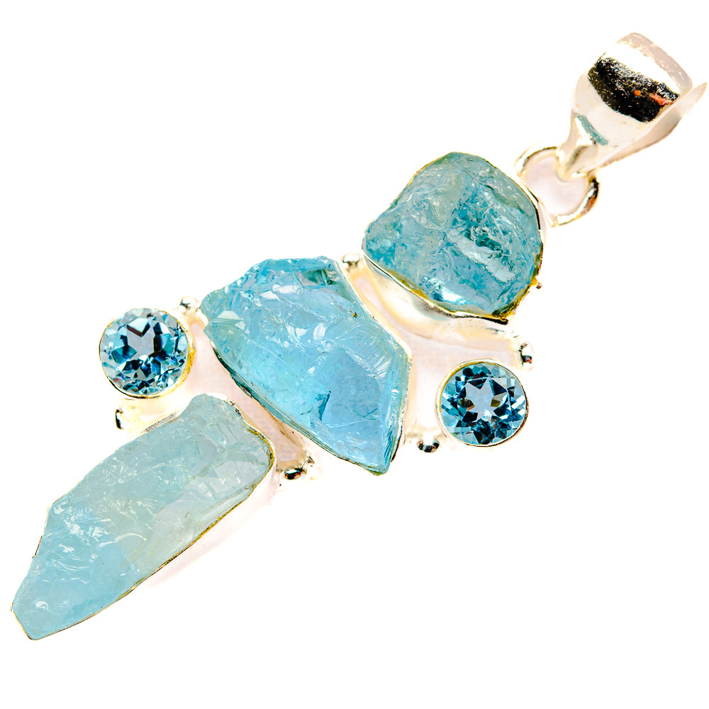 Aquamarine Pendants handcrafted by Anasilvercos - PD32585 - Photo 2