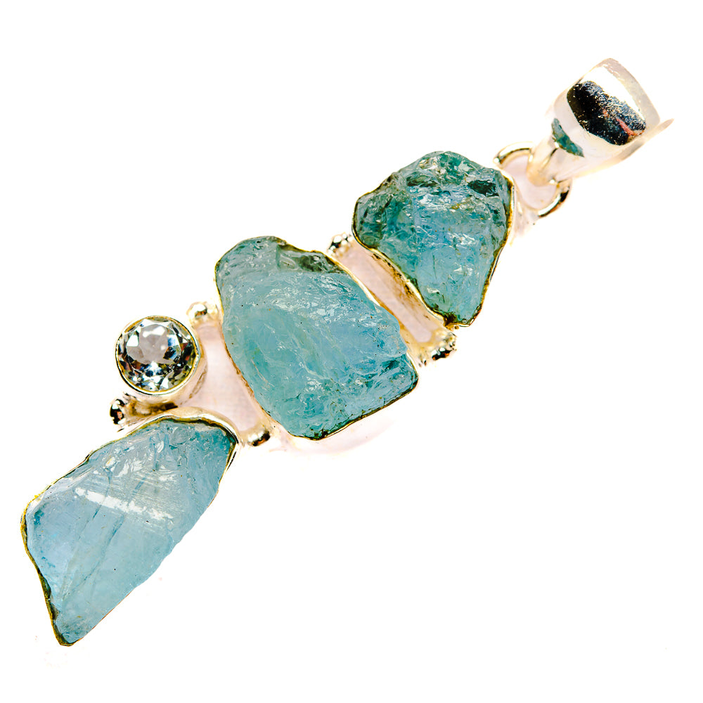 Aquamarine Pendants handcrafted by Anasilvercos - PD32593 - Photo 2