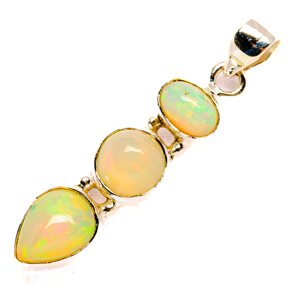 Ethiopian Opal Pendants handcrafted by Anasilvercos - PD32616 - Photo 2
