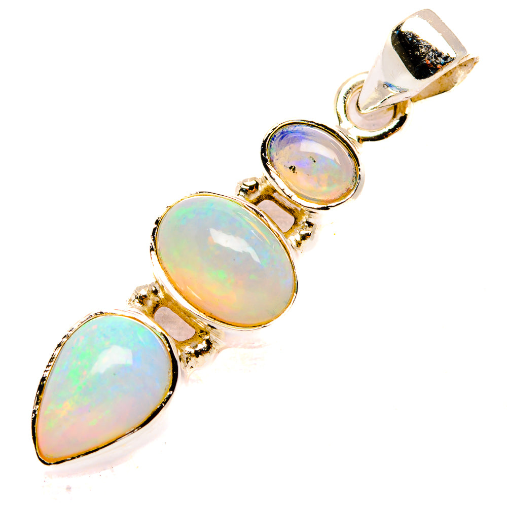 Ethiopian Opal Pendants handcrafted by Anasilvercos - PD32617 - Photo 2