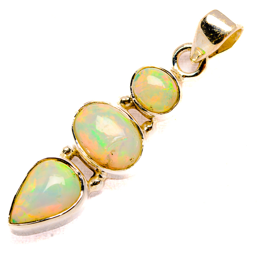 Ethiopian Opal Pendants handcrafted by Anasilvercos - PD32618 - Photo 2