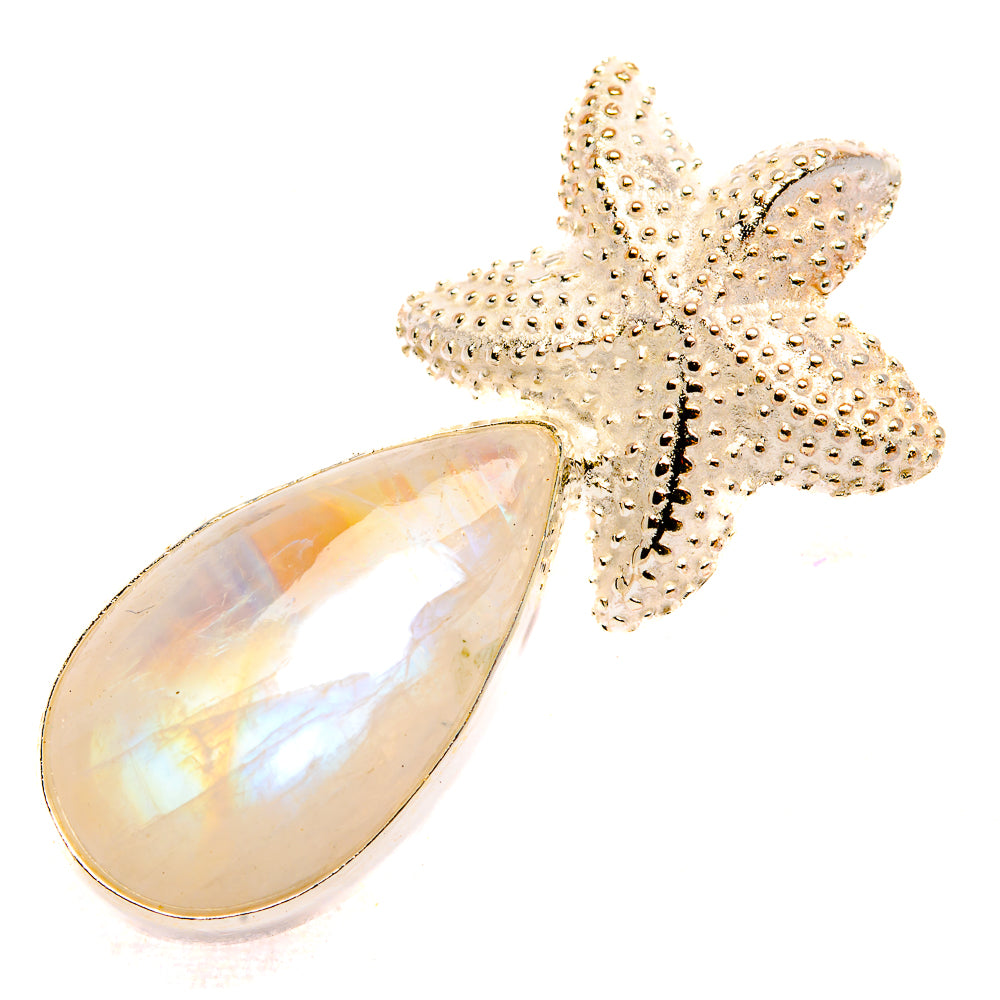 Rainbow Moonstone Pendants handcrafted by Anasilvercos - PD32622 - Photo 2