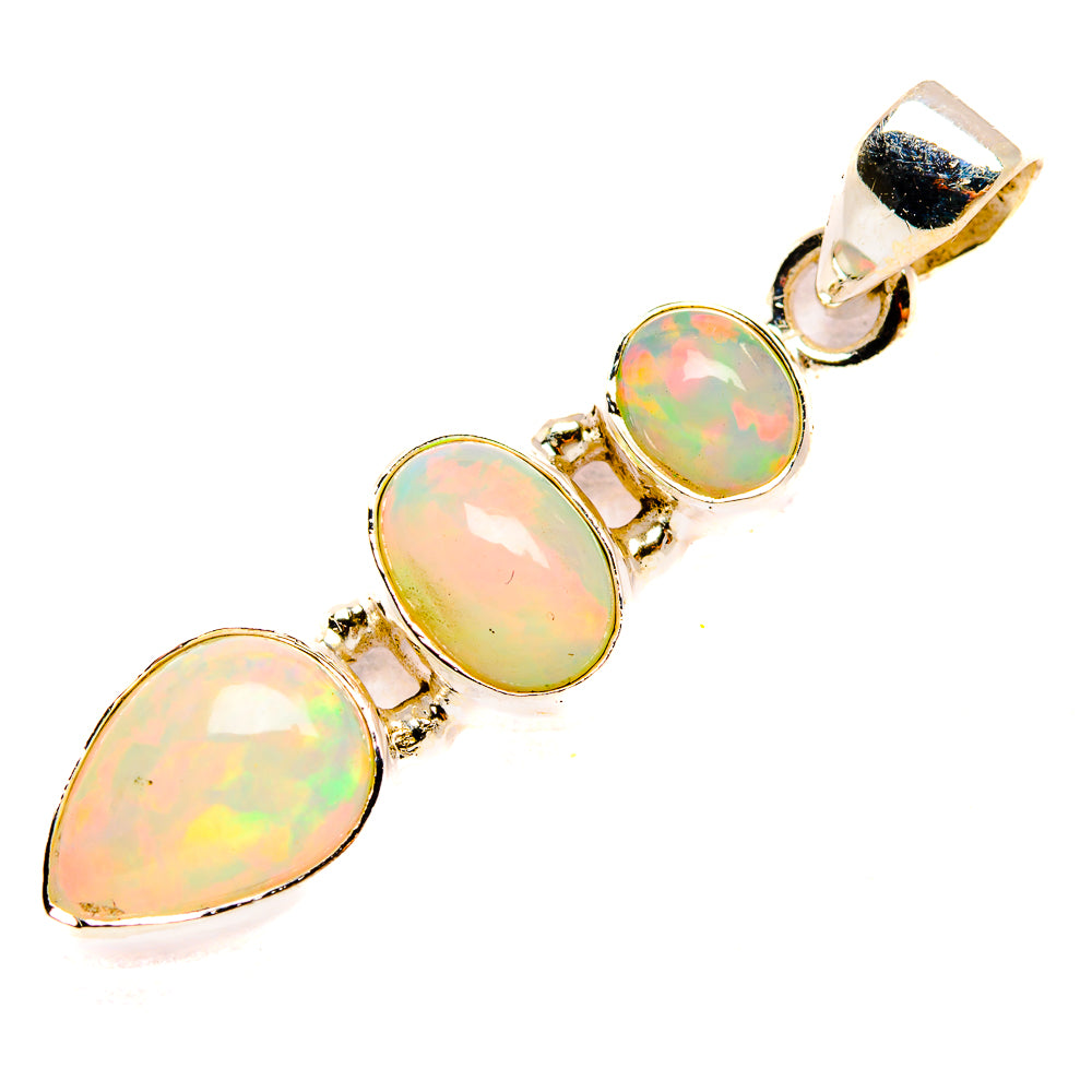Ethiopian Opal Pendants handcrafted by Anasilvercos - PD32624 - Photo 2