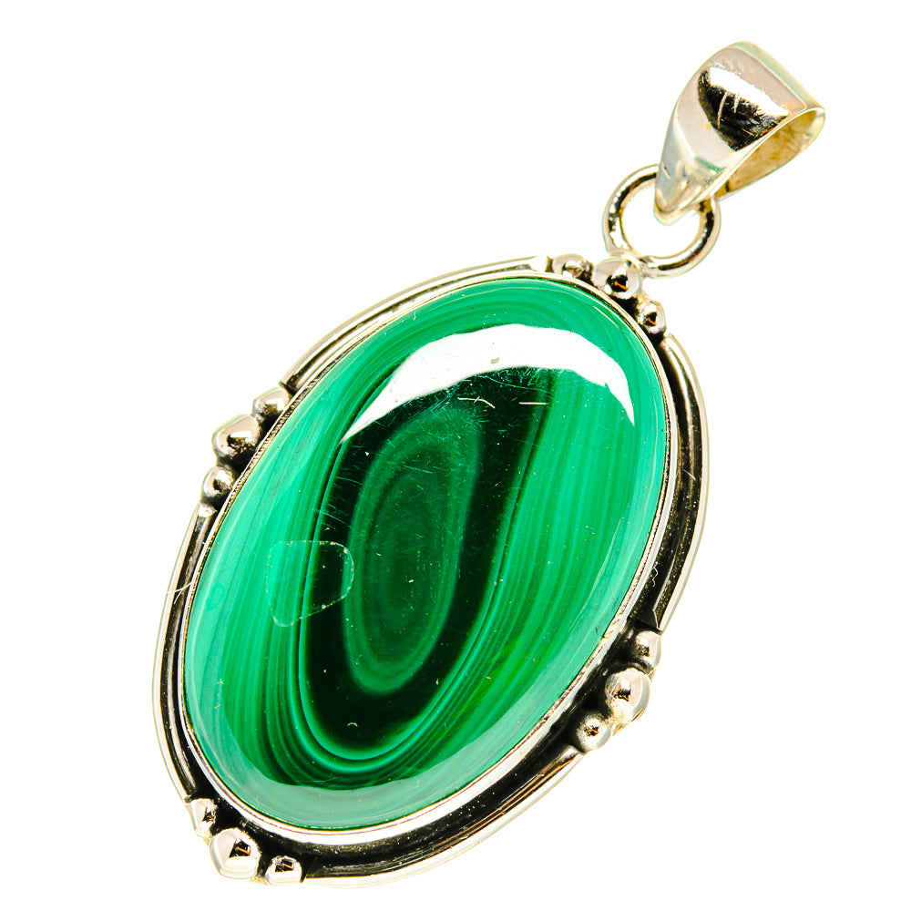 Malachite Pendants handcrafted by Anasilvercos - PD3263