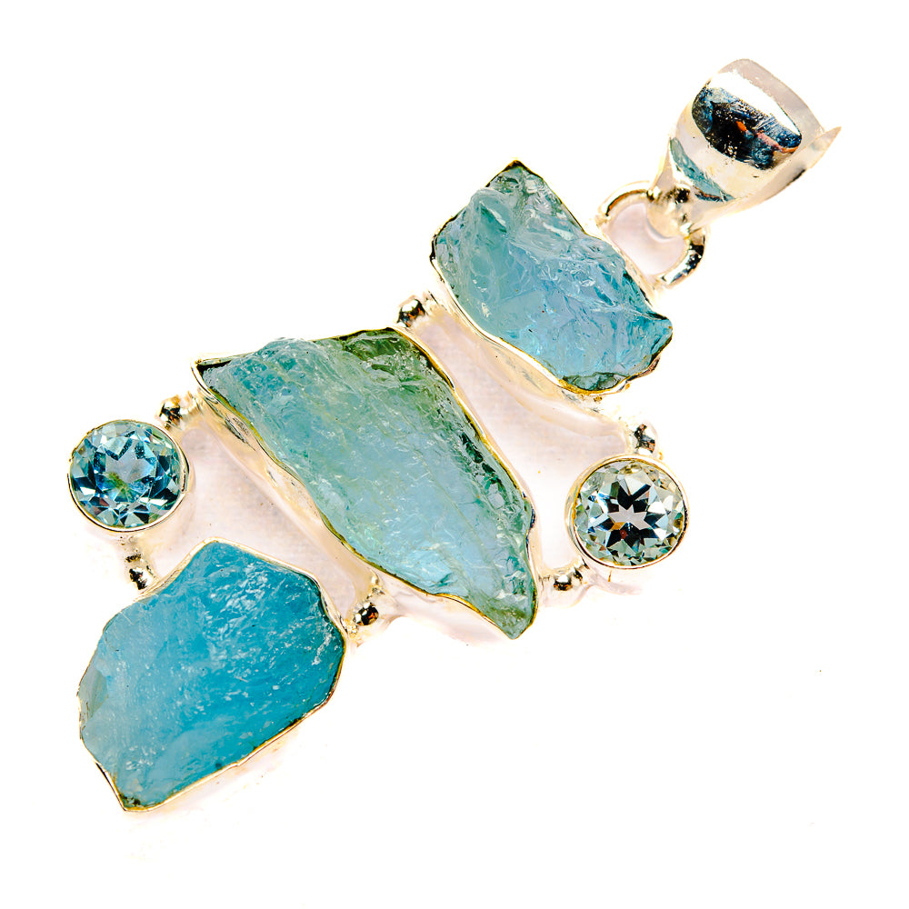 Aquamarine Pendants handcrafted by Anasilvercos - PD32630 - Photo 2