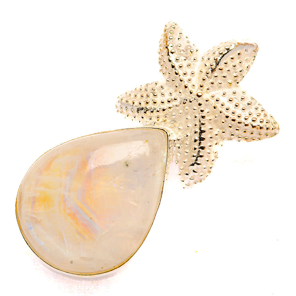 Rainbow Moonstone Pendants handcrafted by Anasilvercos - PD32633 - Photo 2
