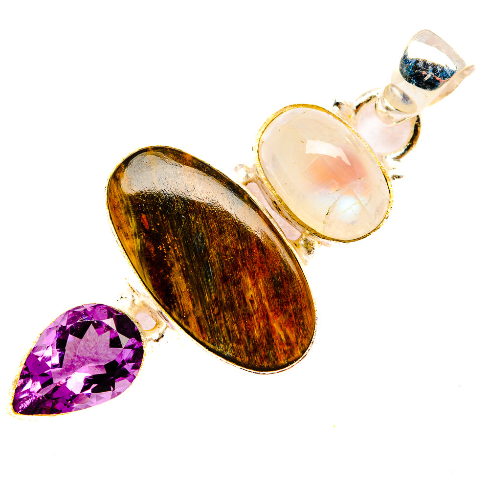 Golden Pietersite Pendants handcrafted by Anasilvercos - PD32635 - Photo 2