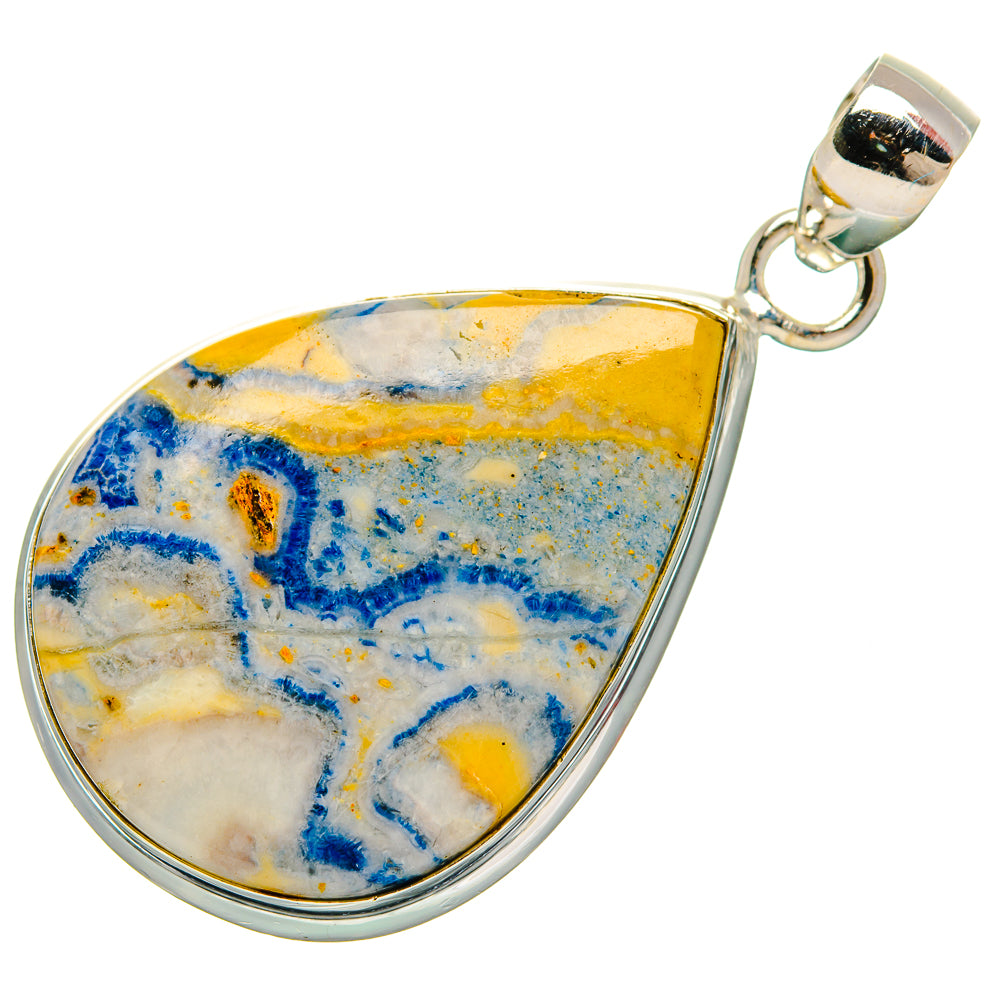 Blue Scheelite Pendants handcrafted by Anasilvercos - PD32642 - Photo 2