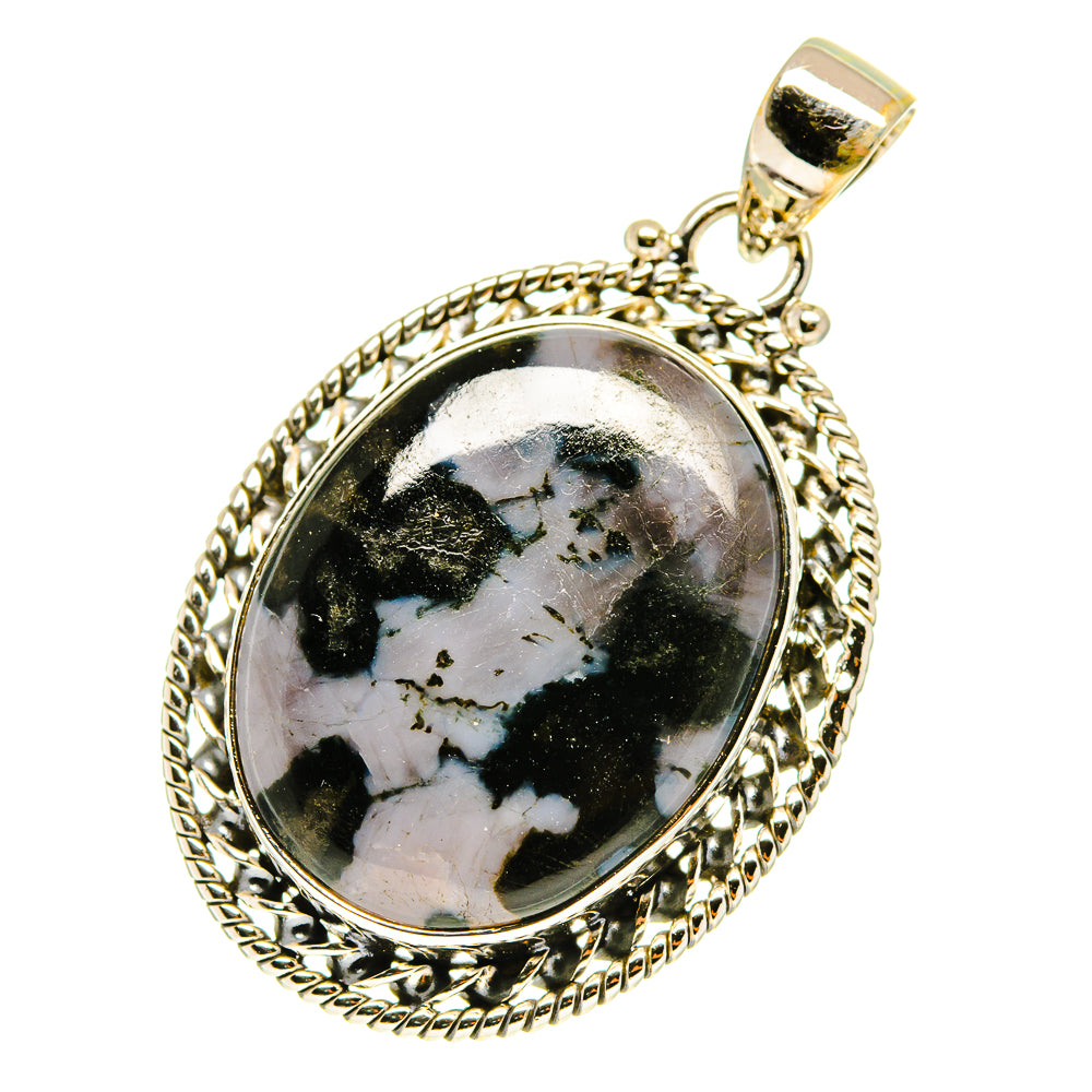 Gabbro Stone Pendants handcrafted by Anasilvercos - PD3266