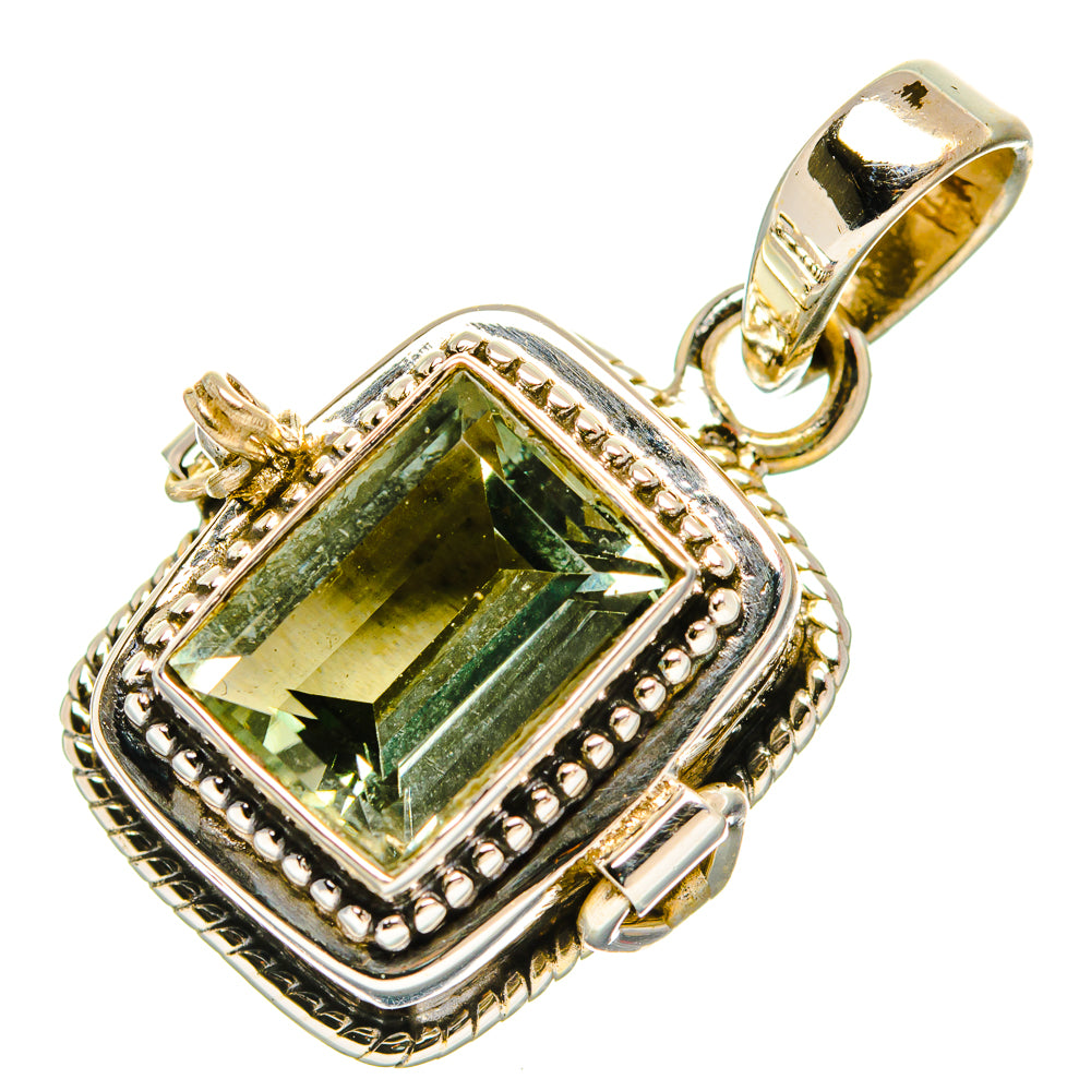Green Amethyst Pendants handcrafted by Anasilvercos - PD32674 - Photo 2