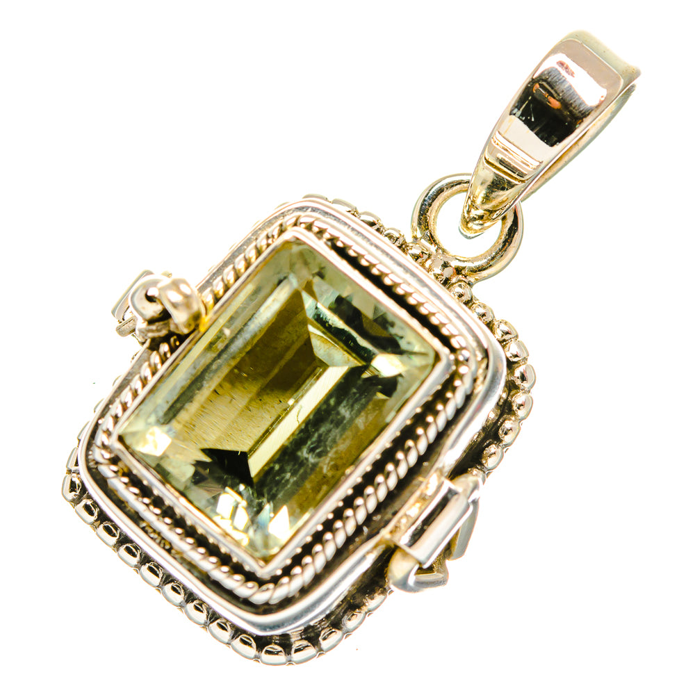 Green Amethyst Pendants handcrafted by Anasilvercos - PD32678 - Photo 2