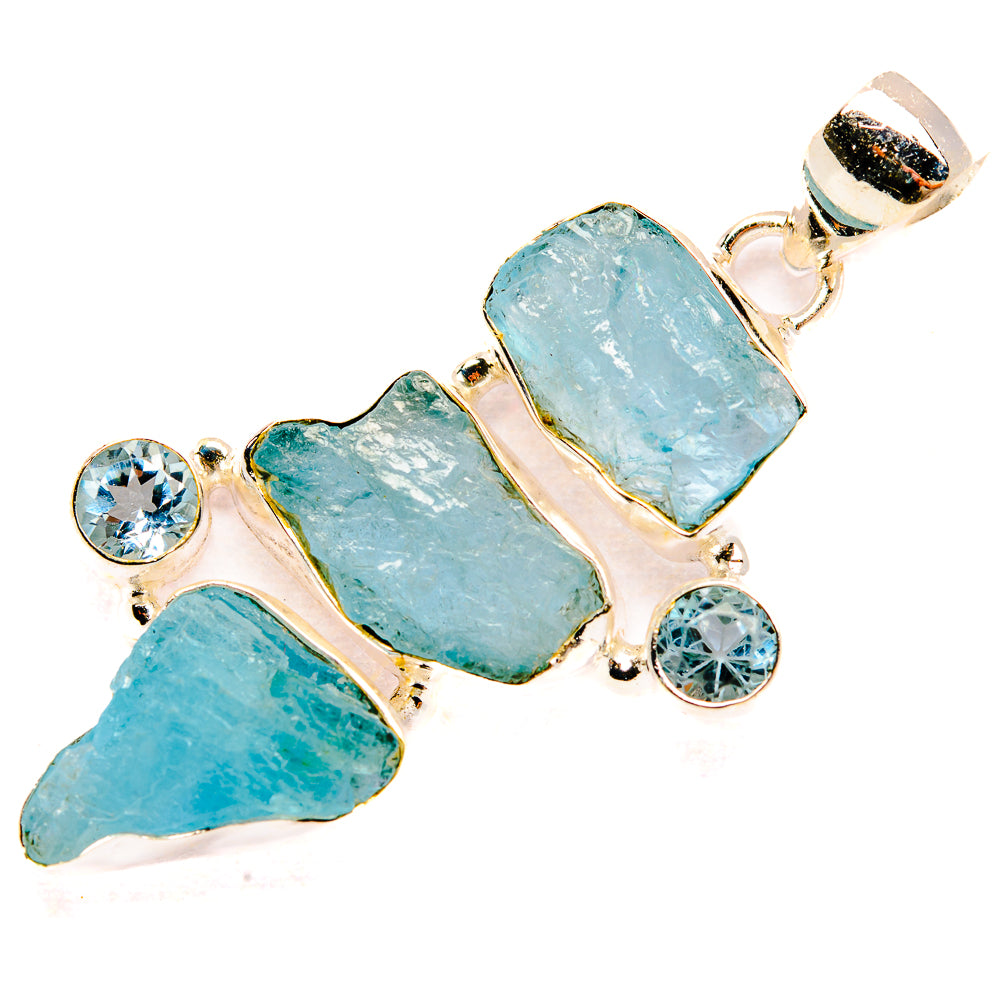 Aquamarine Pendants handcrafted by Anasilvercos - PD32686 - Photo 2