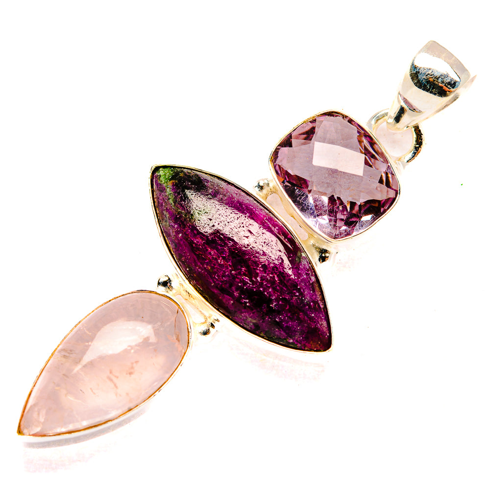 Ruby Fuchsite Pendants handcrafted by Anasilvercos - PD32696 - Photo 2