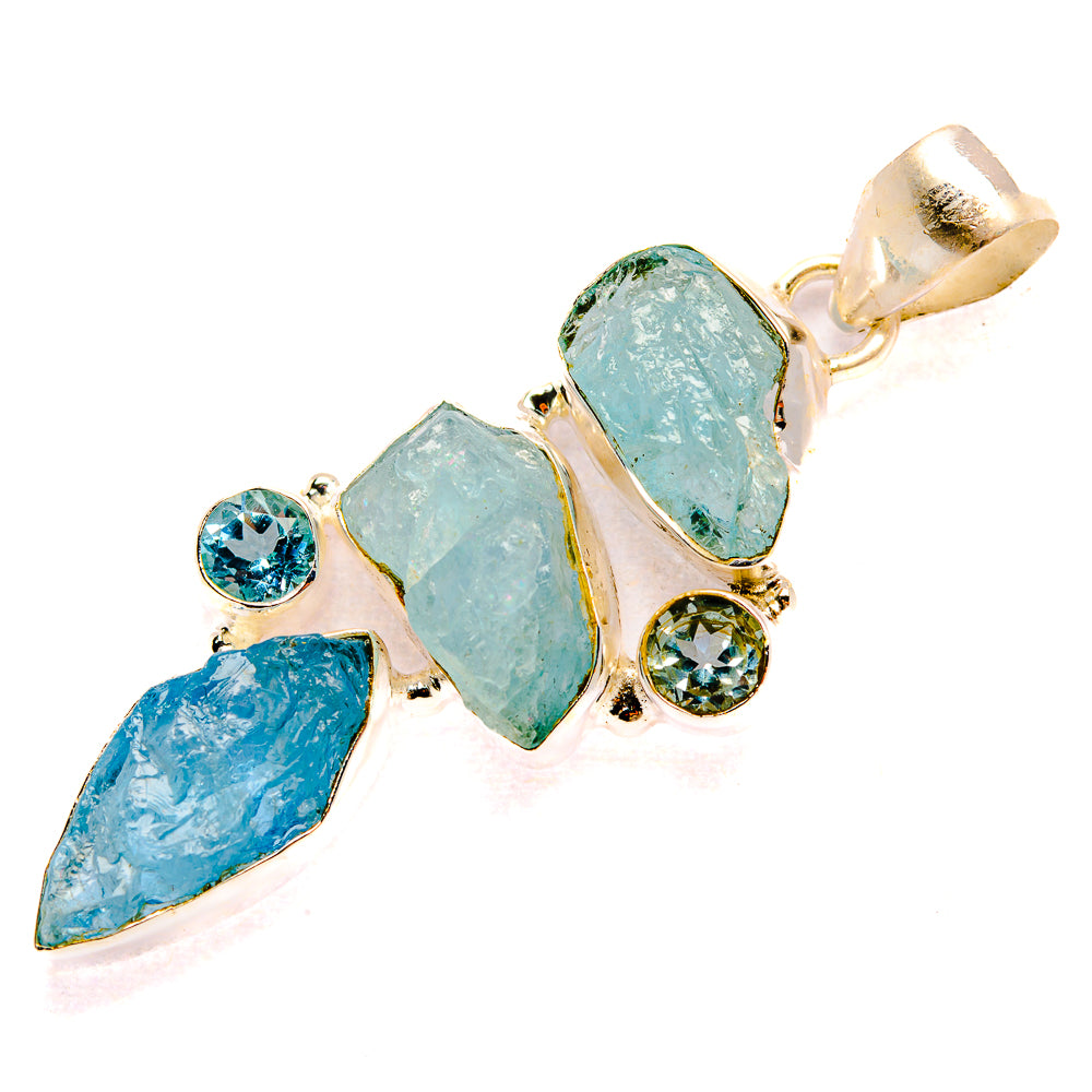 Aquamarine Pendants handcrafted by Anasilvercos - PD32698 - Photo 2