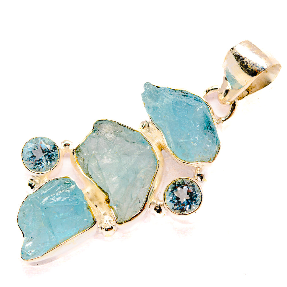 Aquamarine Pendants handcrafted by Anasilvercos - PD32699 - Photo 2