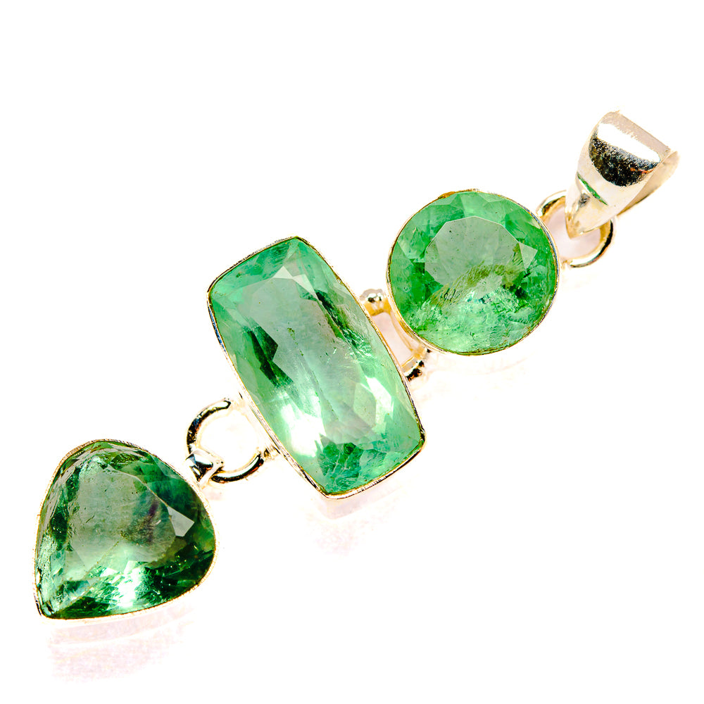 Prehnite Pendants handcrafted by Anasilvercos - PD32703 - Photo 2