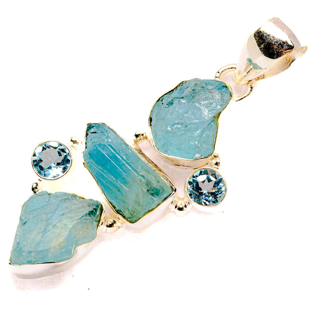 Aquamarine Pendants handcrafted by Anasilvercos - PD32724 - Photo 2