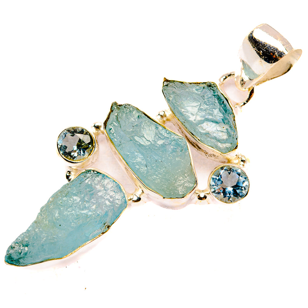 Aquamarine Pendants handcrafted by Anasilvercos - PD32726 - Photo 2