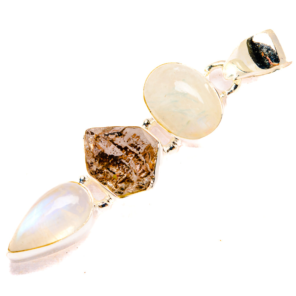 Rainbow Moonstone Pendants handcrafted by Anasilvercos - PD32733 - Photo 2