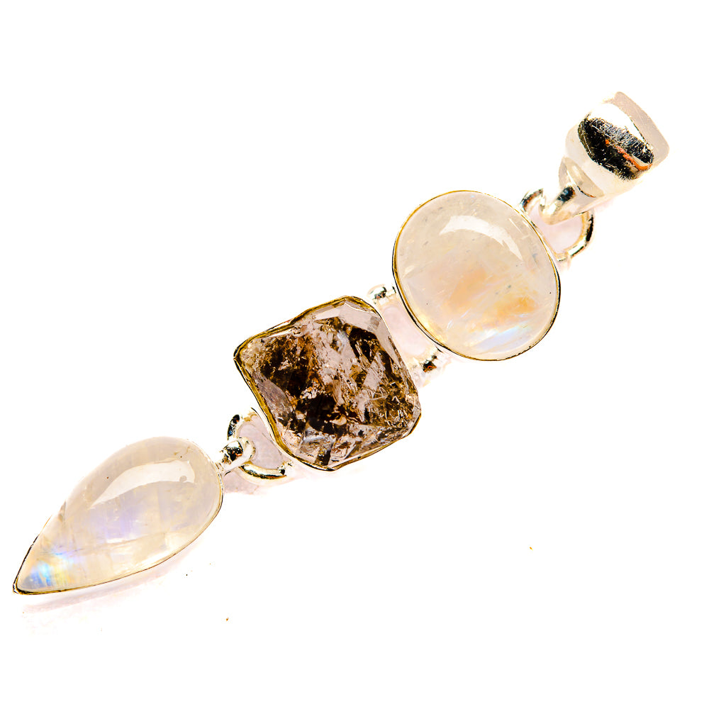 Rainbow Moonstone Pendants handcrafted by Anasilvercos - PD32735 - Photo 2