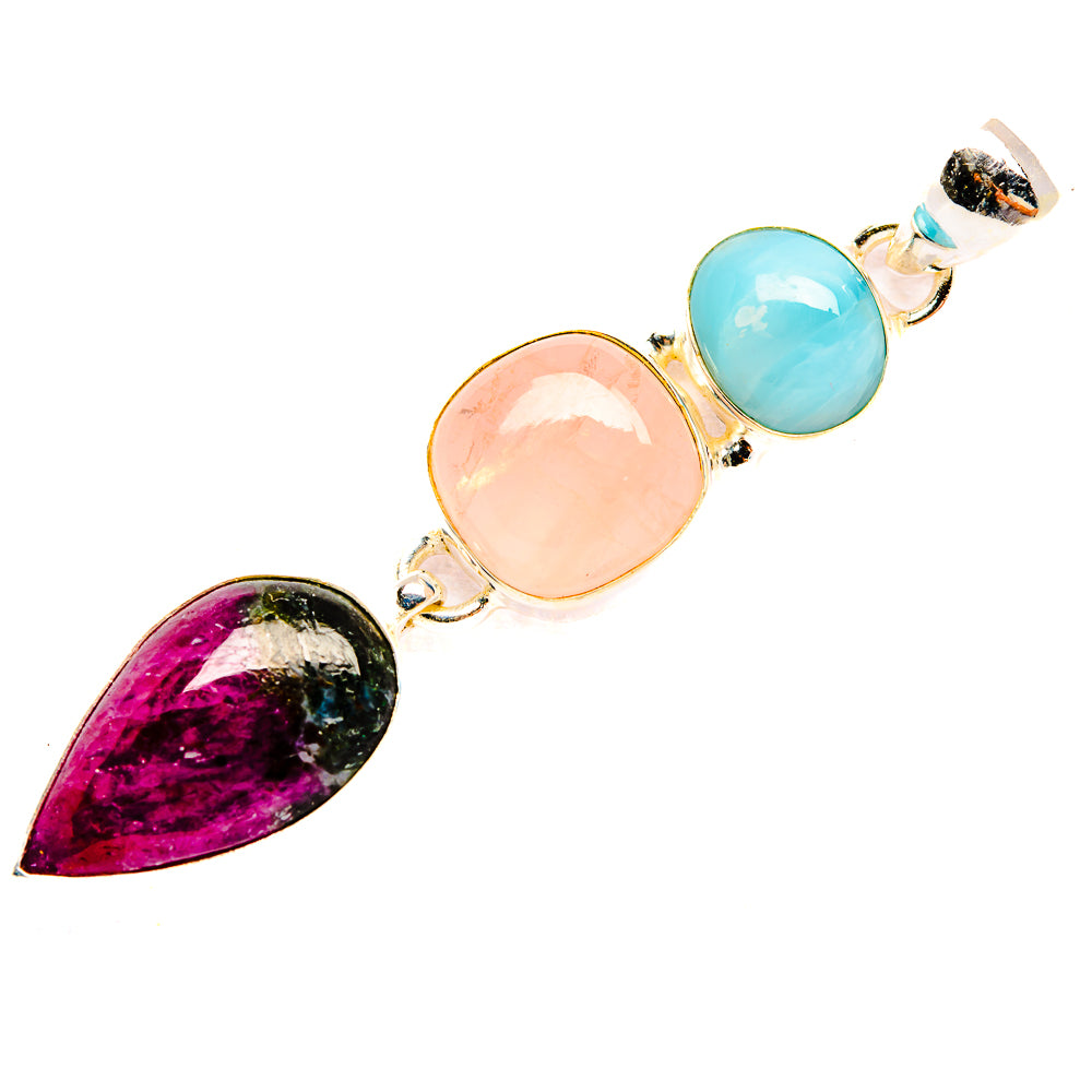 Russian Eudialyte Pendants handcrafted by Anasilvercos - PD32739 - Photo 2
