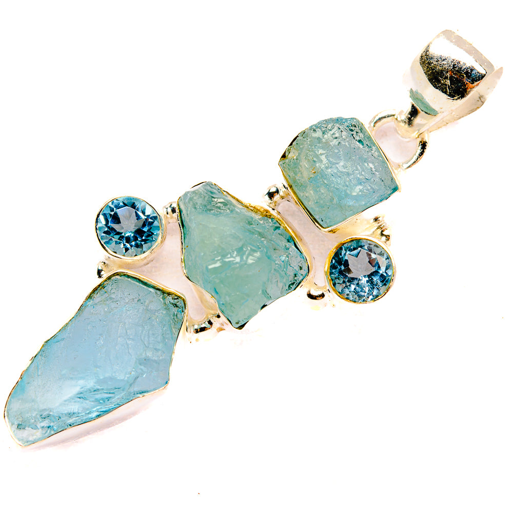 Aquamarine Pendants handcrafted by Anasilvercos - PD32747 - Photo 2