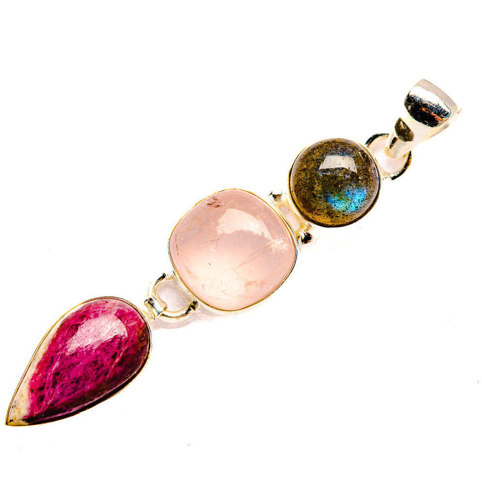 Ruby Fuchsite Pendants handcrafted by Anasilvercos - PD32754 - Photo 2