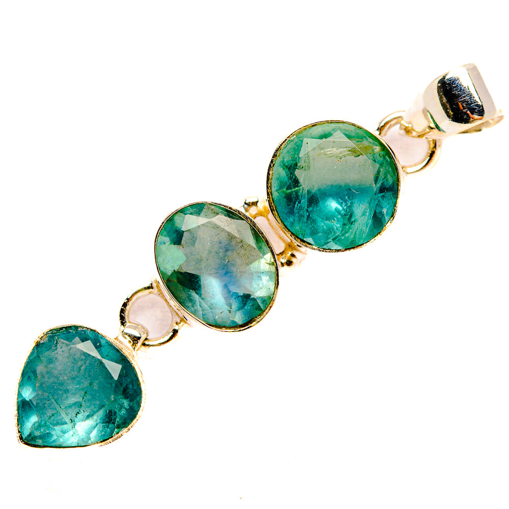 Green Fluorite Pendants handcrafted by Anasilvercos - PD32755 - Photo 2