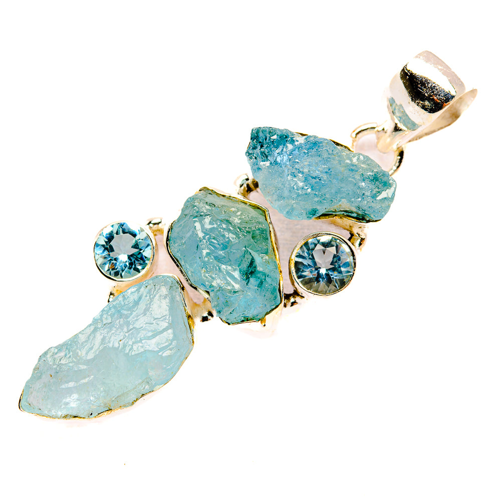 Aquamarine Pendants handcrafted by Anasilvercos - PD32757 - Photo 2