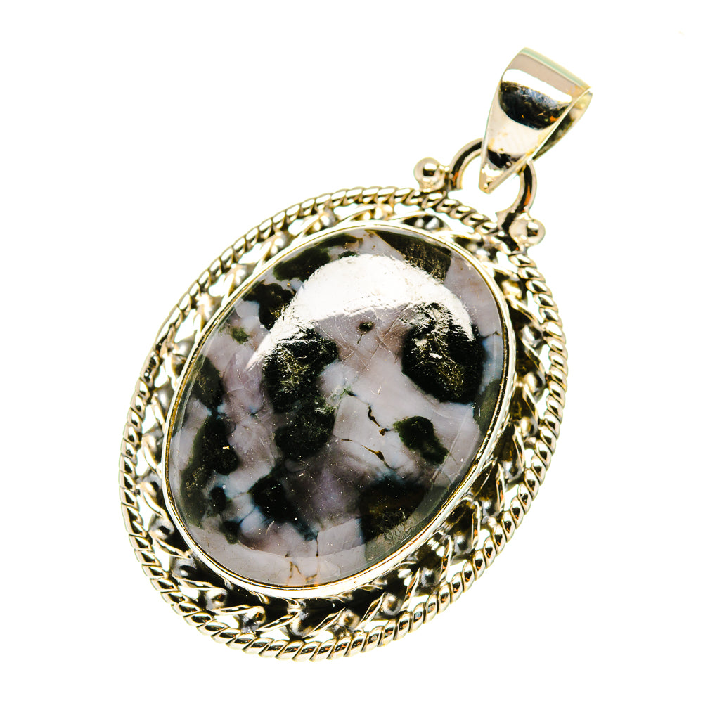 Gabbro Stone Pendants handcrafted by Anasilvercos - PD3276