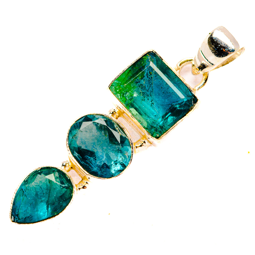 Green Fluorite Pendants handcrafted by Anasilvercos - PD32761 - Photo 2