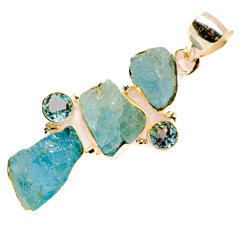 Aquamarine Pendants handcrafted by Anasilvercos - PD32768 - Photo 2
