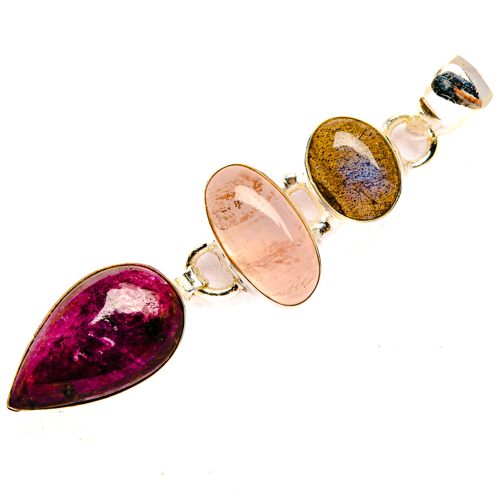 Russian Eudialyte Pendants handcrafted by Anasilvercos - PD32770 - Photo 2
