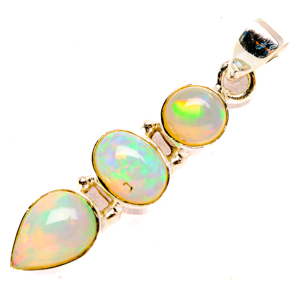 Ethiopian Opal Pendants handcrafted by Anasilvercos - PD32779 - Photo 2