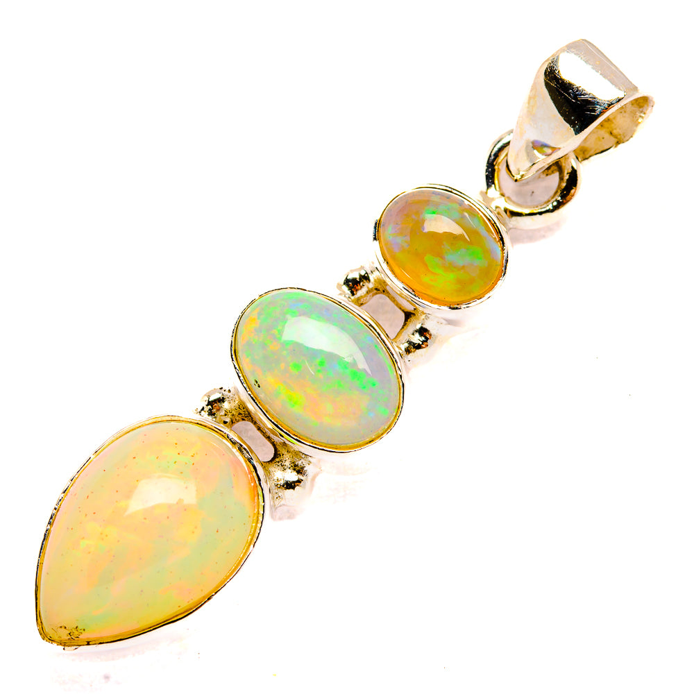 Ethiopian Opal Pendants handcrafted by Anasilvercos - PD32782 - Photo 2