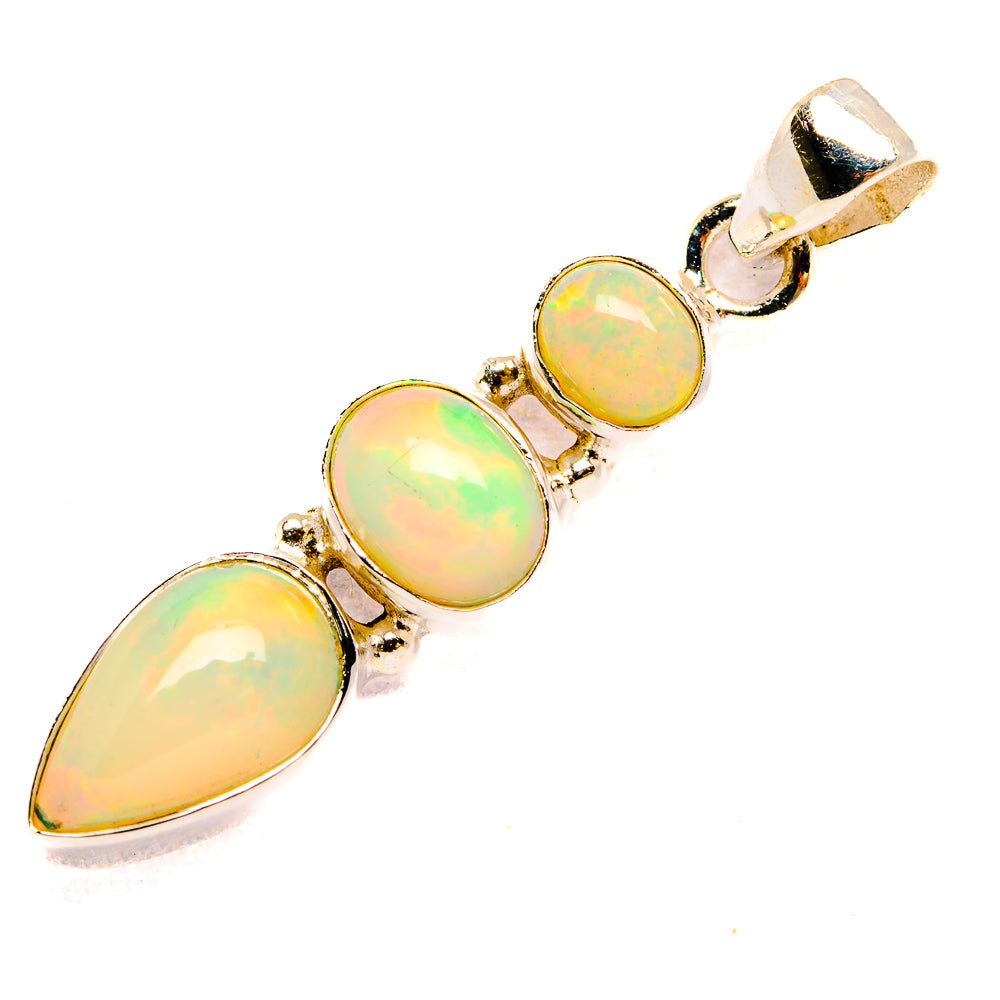 Ethiopian Opal Pendants handcrafted by Anasilvercos - PD32783 - Photo 2