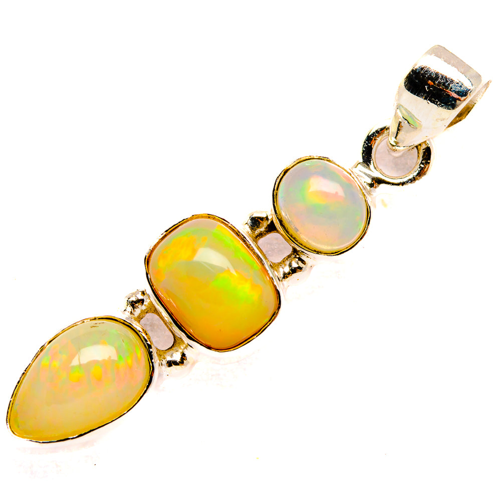 Ethiopian Opal Pendants handcrafted by Anasilvercos - PD32784 - Photo 2