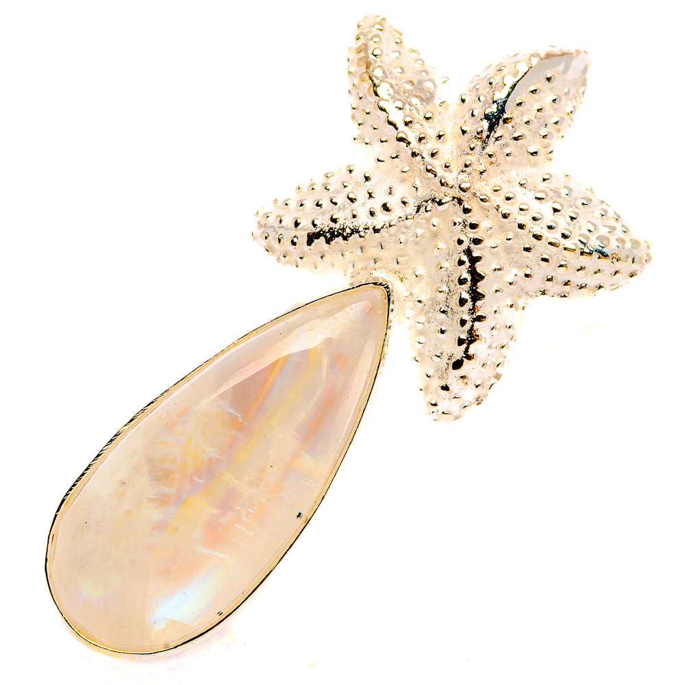 Rainbow Moonstone Pendants handcrafted by Anasilvercos - PD32786 - Photo 2