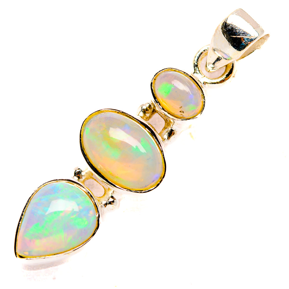 Ethiopian Opal Pendants handcrafted by Anasilvercos - PD32789 - Photo 2