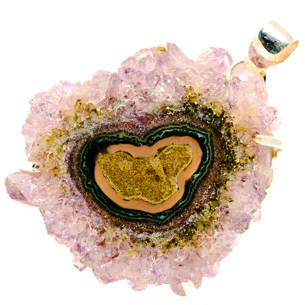 Amethyst Stalactite Pendants handcrafted by Anasilvercos - PD32795 - Photo 2