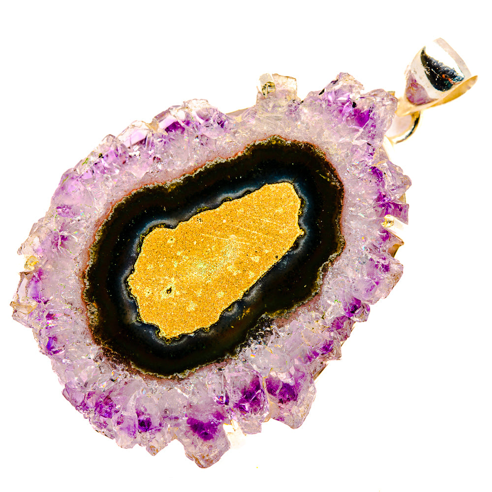 Amethyst Stalactite Pendants handcrafted by Anasilvercos - PD32796 - Photo 2