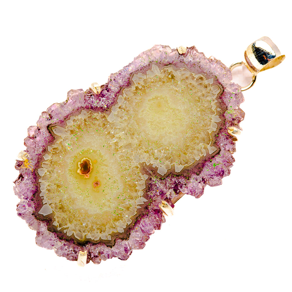 Amethyst Stalactite Pendants handcrafted by Anasilvercos - PD32798 - Photo 2