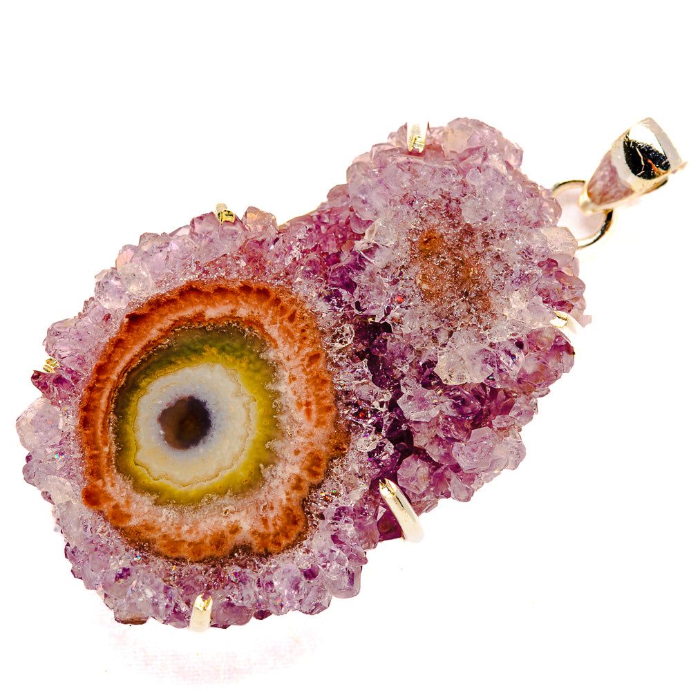 Amethyst Stalactite Pendants handcrafted by Anasilvercos - PD32801 - Photo 2